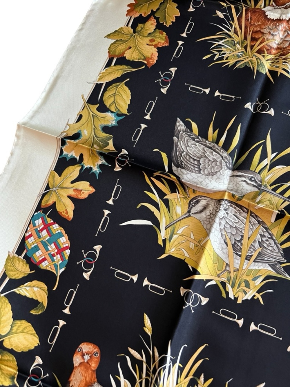 SALVATORE FERRAGAMO “Birds of a Feather” Silk Scarf - Picture 5 of 14